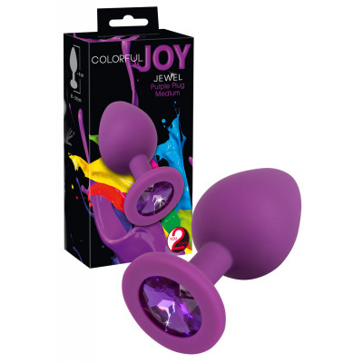 You2Toys Colorful Joy Jewel Plug Medium Fialová