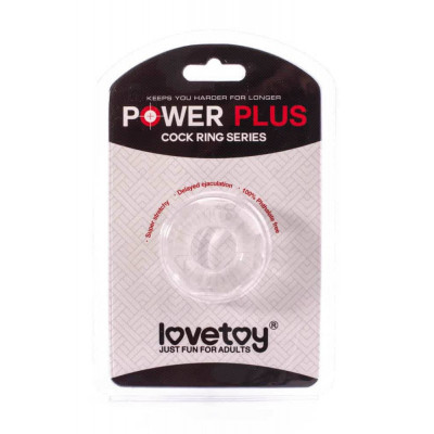 LoveToy Power Plus Cockring Transparent