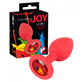 You2Toys Colorful Joy Jewel Plug Small Červená