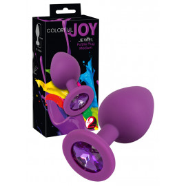 You2Toys Colorful Joy Jewel Plug Medium Fialová