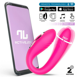 InToYou App Series Couty 360 Swinging & Vibrating Couple Toy with App Pink