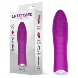 LateToBed Dotys Easy Quick Vibrating Bullet Silicone Purple