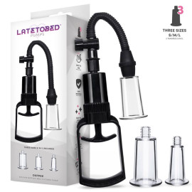 LateToBed Dupper Clitoris & Nipple Manual Pump with 3 Cups