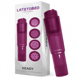 LateToBed Heady Stimulator Multi-Head Purple