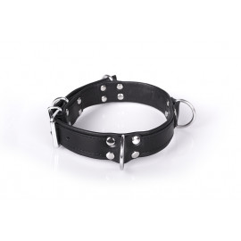 Kiotos Leather Deluxe Bondage Collar - Kožený obojok Čierna