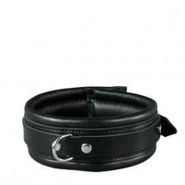 Kiotos Leather Collar - Kožený obojok Čierna 5cm