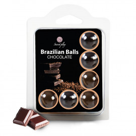 Secret Play Brazilian Balls Chocolate 6 pack