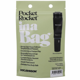 Doc Johnson in a Bag Pocket Rocket Black