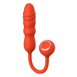 Chisa Kissen Glitz Vibration + Thrusting Dual Orgasm Vibrator Red