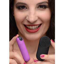 Bang! Vibrating Bullet with Remote Control Purple