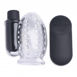 Trinity Vibes 28X Rechargeable Penis Head Teaser with Remote Control
