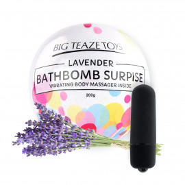 Big Teaze Toys Bath Bomb Surprise with Vibrating Body Massager Lavender