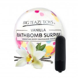 Big Teaze Toys Bath Bomb Surprise with Vibrating Body Massager Vanilla
