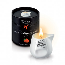 Plaisirs Secrets Massage Candle Strawberry - Masážna sviečka Jahoda 80ml