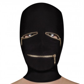 Ouch! Extreme Zipper Mask with Eye and Mouth Zipper - Maska na tvár