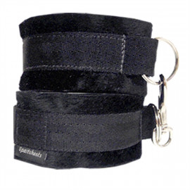 Sportsheets Soft Cuffs - Putá na suchý zips Čierna