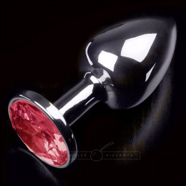Dolce Piccante Jewellery Small Silver Ruby - Análny šperk s červený kameňom