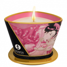 Shunga Libido Massage Candle Rose Petals - Masážna sviečka 170ml