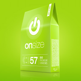Onsize 57 Premium Condoms 50 pack