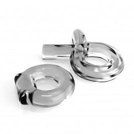 Pipedream Classix Couples Cock Ring Set Clear