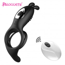 Paloqueth Advanced Vibrating Ring with Remote Black