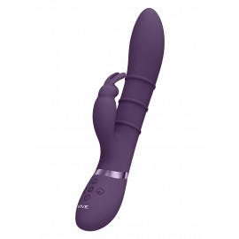 Vive Sora Up & Down Stimulating Rings Vibrating G-Spot Rabbit Purple