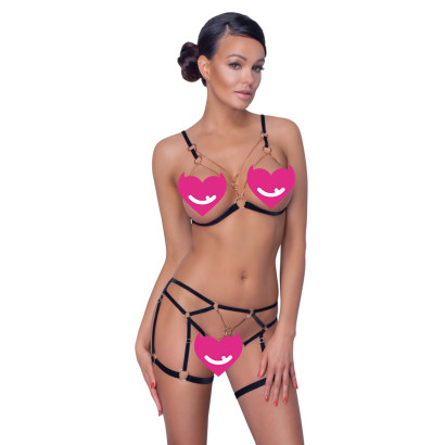 Cottelli Open Bra & Strings Set 2213958