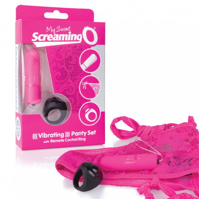 The Screaming O Remote Control Panty Vibe Pink - Vibračné tangá na diaľkové ovládanie Ružová