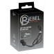 Rebel Triple Ball/Cock Ring with Anal Beads Black