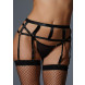 Allure Adore Please Me Garter with G-String Black