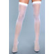 Be Wicked Best Behavior Thigh Highs White