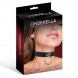 Cinderella Collar with Ring Vegan Leather Black