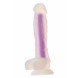 Dream Toys Radiant Soft Silicone Glow in the Dark Dildo Medium Purple