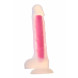 Dream Toys Radiant Soft Silicone Glow in the Dark Dildo Large Pink