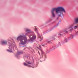 Dream Toys Glaze Glass Rosebud Spiral G-Spot Dildo Pink