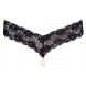 Cottelli G-string with Pearls 2321866 Black