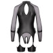 Cottelli Suspender Body & Soft Handcuffs Set 2644886 Black