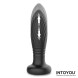InToYou Tiany Thrusting Led Lighted Anal Plug with Remote Control Black