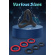 Paloqueth Canrok Silicone Penis Rings Set Black 7 pack