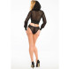Allure Fishnet Body With Hoody Black 