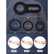 Paloqueth Silicone Stretchy Cock Rings Set Black 4 pack