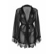 Leg Avenue Sheer Robe with Flared Sleeves 86107 Black