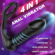 Paloqueth Thrusting Anal Lock Prostate Massager with Remote Control Black