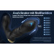 Paloqueth Anal Prostate Stimulator with Thrusts & Vibrations & Remote Control Black