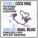 Blush Anal Adventures Platinum Anal Plug with Vibrating C-Ring Black