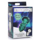 Booty Sparks Glow-In-The-Dark Glass Anal Plug Small