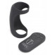 Trinity Men 28X G-Shaft Silicone Cock Ring with Remote Black
