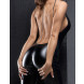 Noir Handmade F306 Mirage Catsuit with Jewelry Rhinestone Chain Adorning The Back