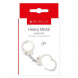 Me You Us Heavy Metal Handcuffs Silver