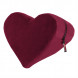 Liberator Heart Wedge Merlot - Erotická podložka pre milovanie v tvare srdca Červená